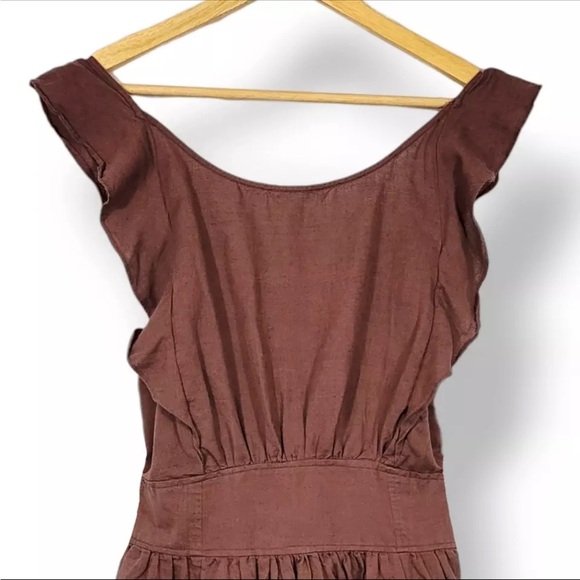 Free People Brown Open-Back Dress - Picture 3 of 5